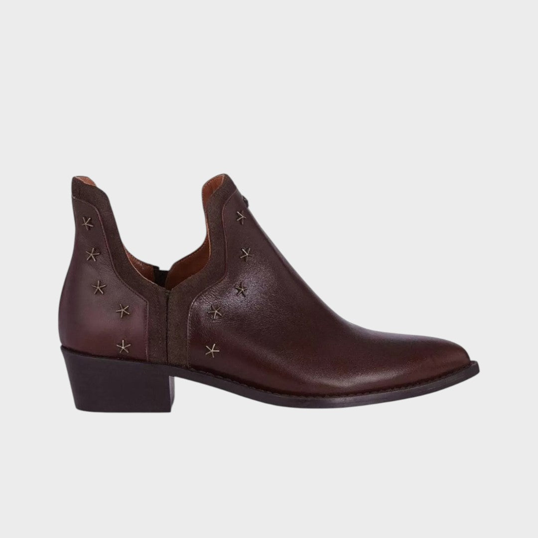 Estrella | Botines de Piel con Forma Puntiaguda