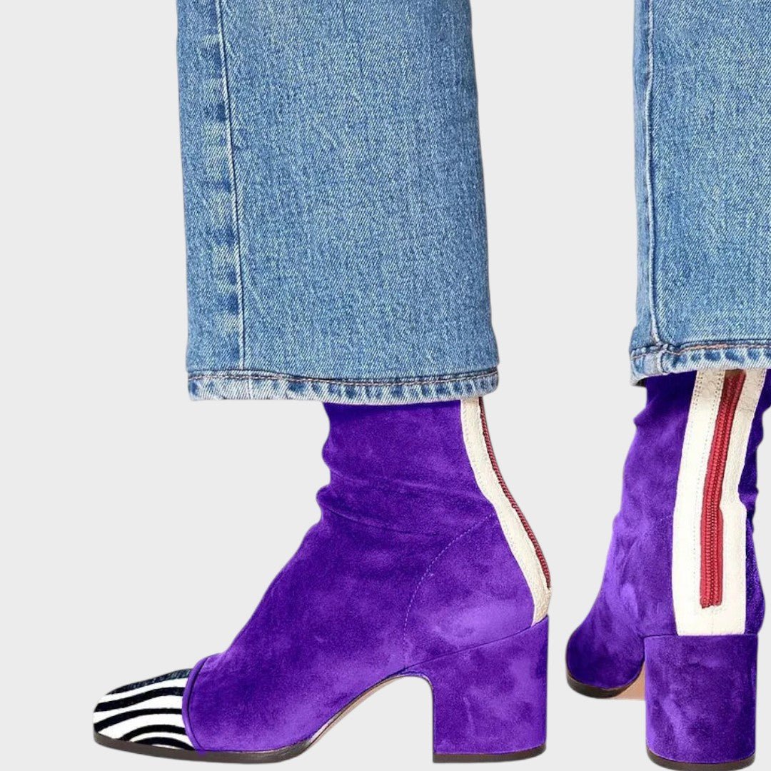 Savannah | Leopard Print Suede Boots