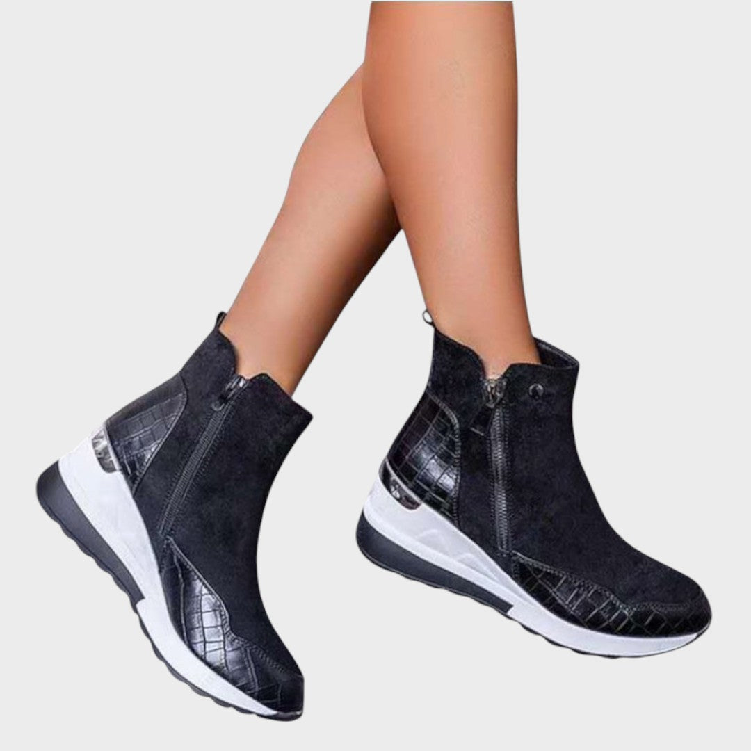 Núria | Orthopedic Boots with Side Zip