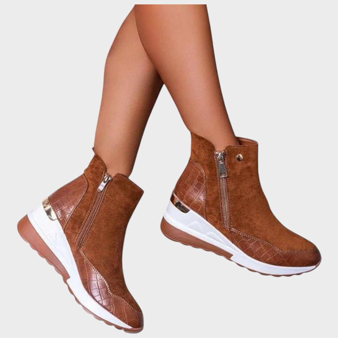 Núria | Orthopedic Boots with Side Zip