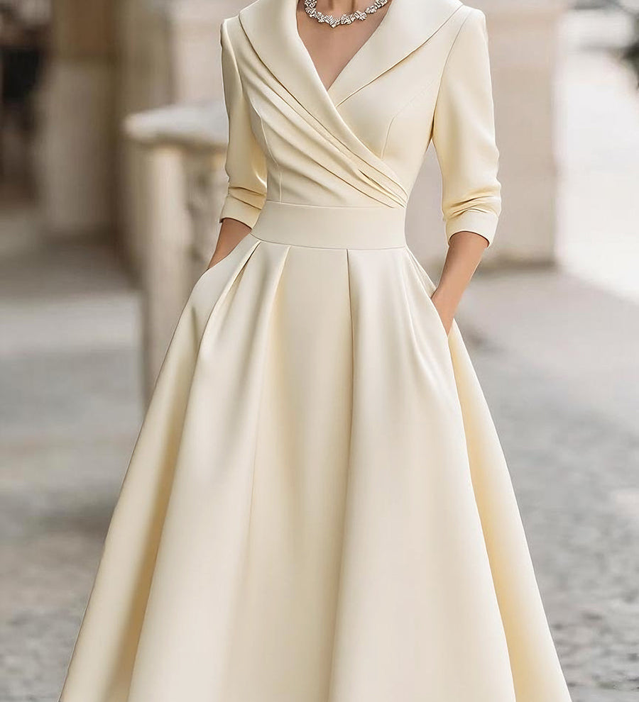 Noelia – Vestido Midi en Satén