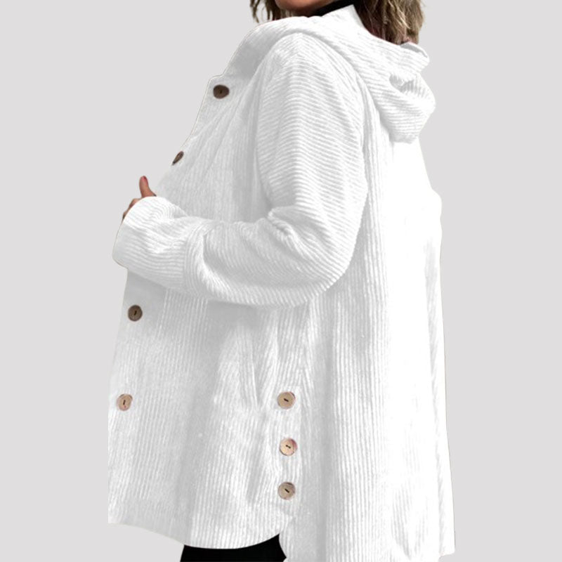 Adriana | Chaqueta casual con capucha de terciopelo para otoño