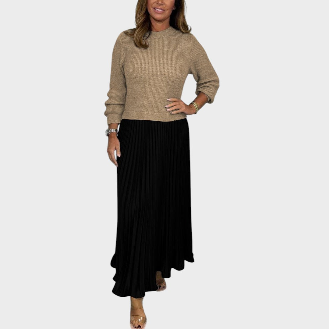 Anabela | Sweater and Pleated Skirt Set