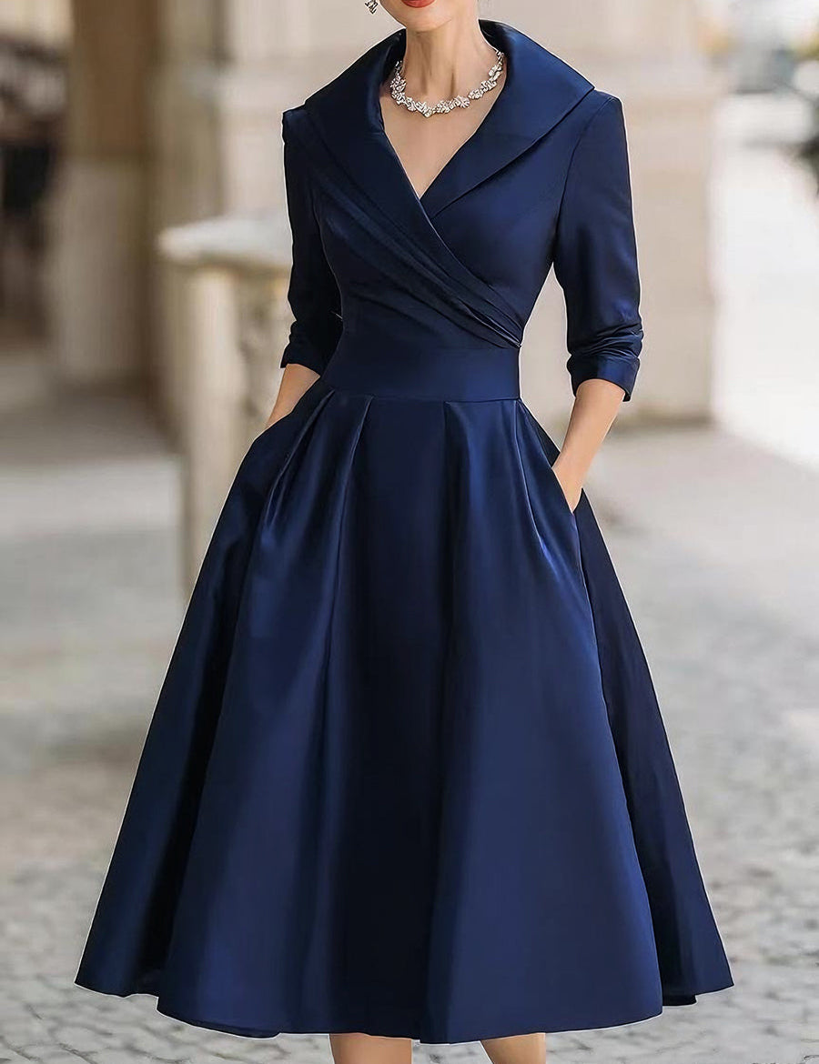 Noelia – Vestido Midi en Satén