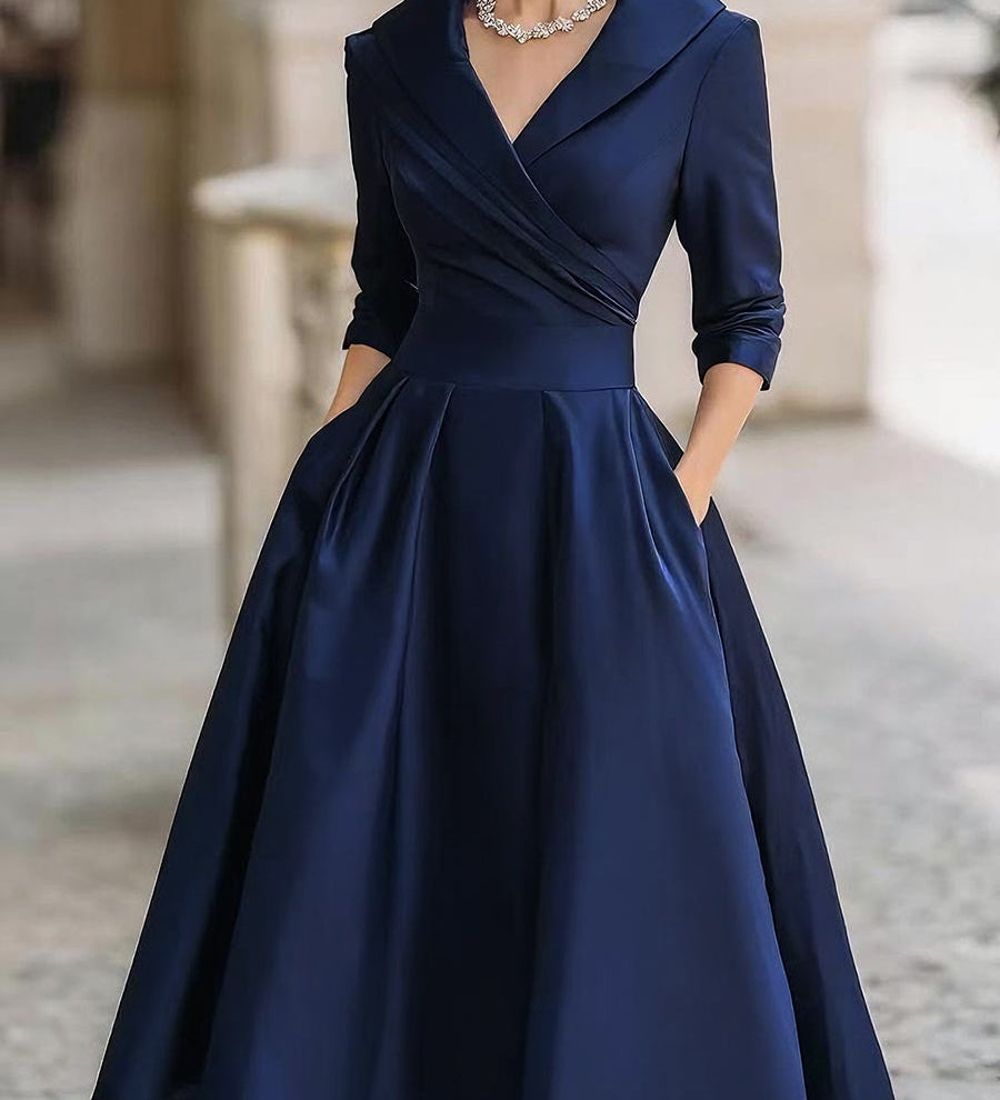 Noelia – Vestido Midi en Satén