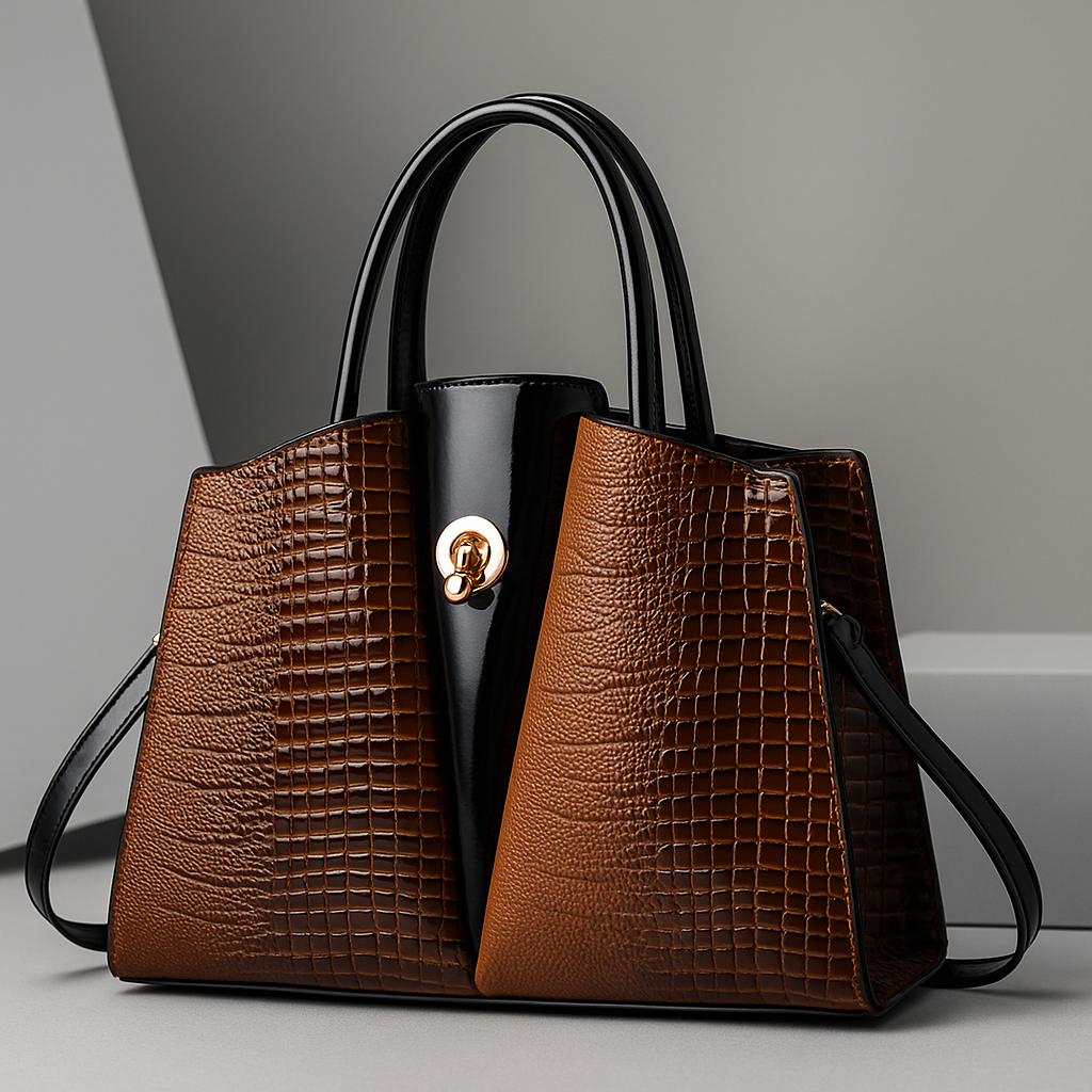 Isabella – Bolso de mano estructurado con acabado texturizado