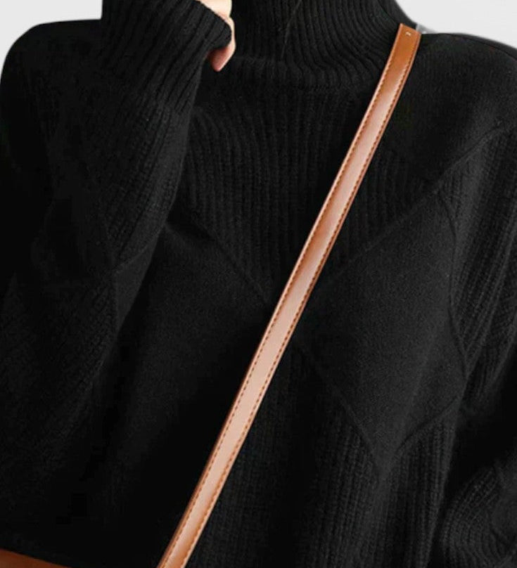Vittoria | Suéter de Cachemira con Cuello Alto