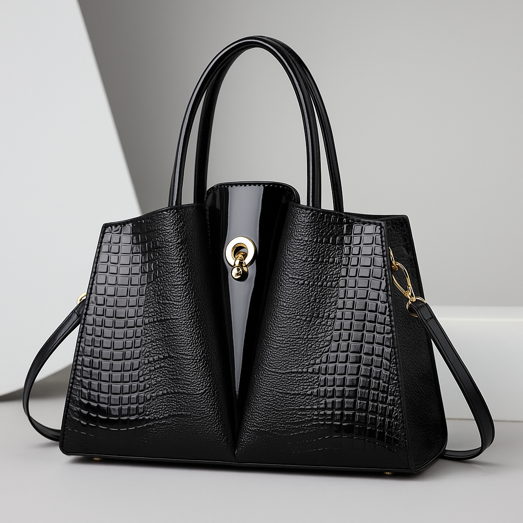 Isabella – Bolso de mano estructurado con acabado texturizado