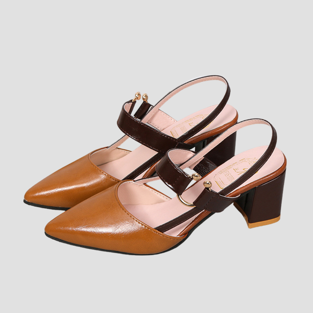 Nia | Sandalias Ortopédicas Con Tacón
