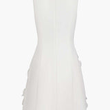 Vestido Mini Elegante Sin Mangas con Recorte