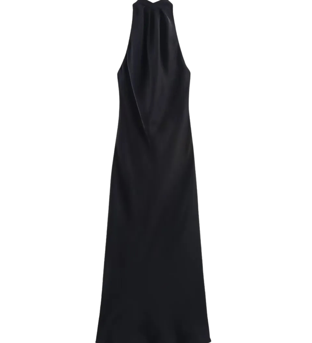 Vestido de Satén con Espalda Descubierta