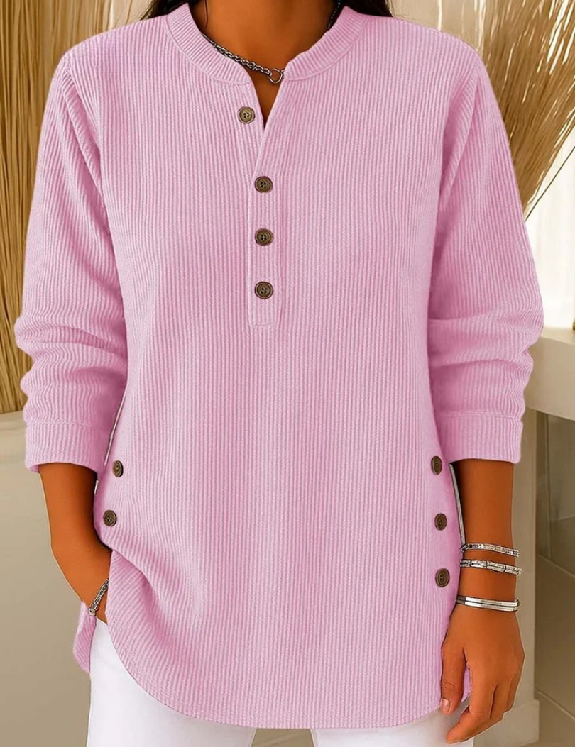 Neva™ | Blusa Henley con Botones