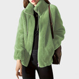 María | Chaqueta con Cremallera Acogedora