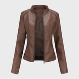 Romina | Chaqueta de Cuero Casual