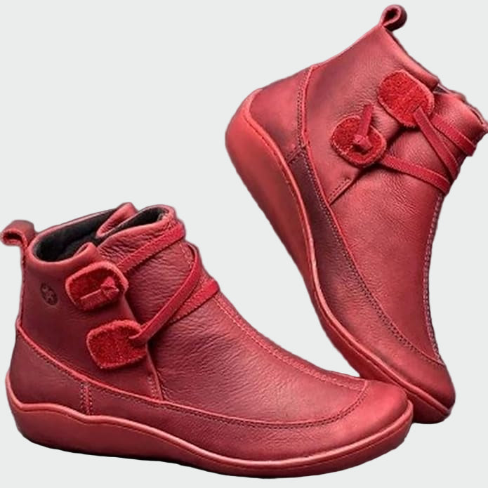 Zoe - Premium Leather Orthopedic Boots with Support