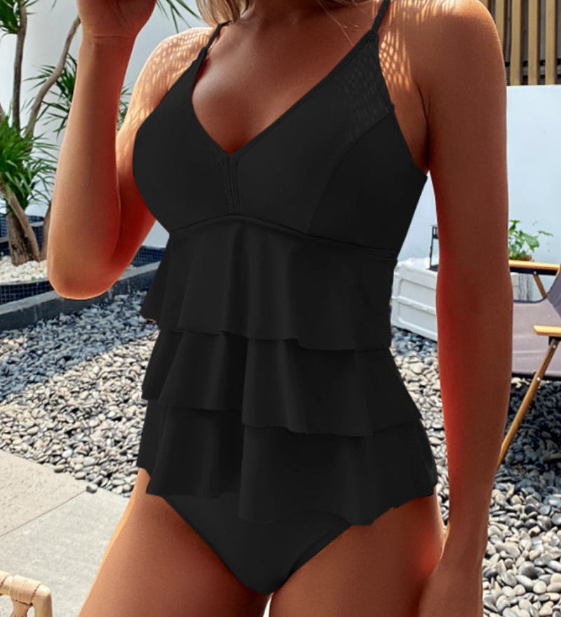 Lia - Chic swimsuit with sophisticated ruffles