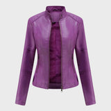 Romina | Chaqueta de Cuero Casual