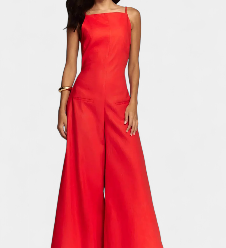 Radiant Wide-Leg Halter Jumpsuit