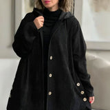 Adriana | Chaqueta con capucha de terciopelo casual para la temporada de otoño