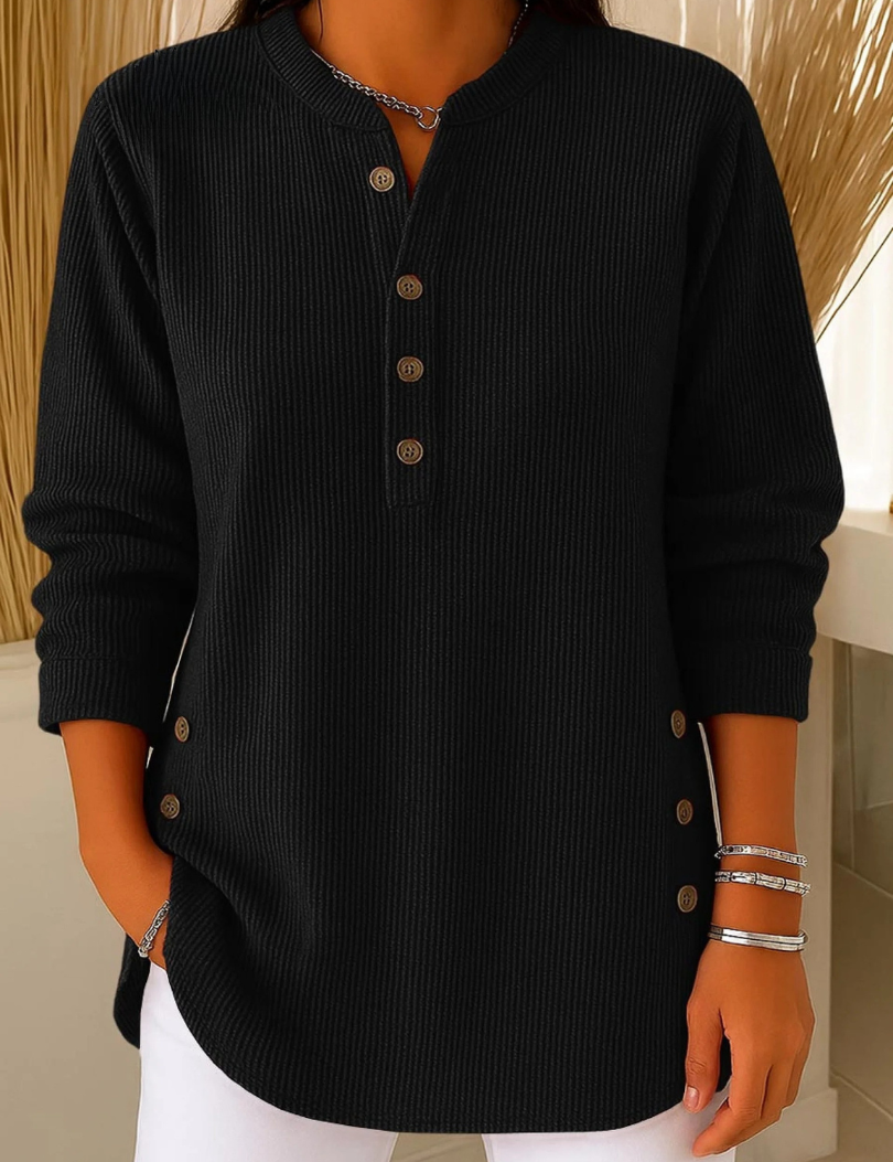 Neva™ | Blusa Henley con Botones