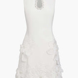 Vestido Mini Elegante Sin Mangas con Recorte