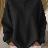Mirabel™ | Sudadera Henley de Waffle Acogedora