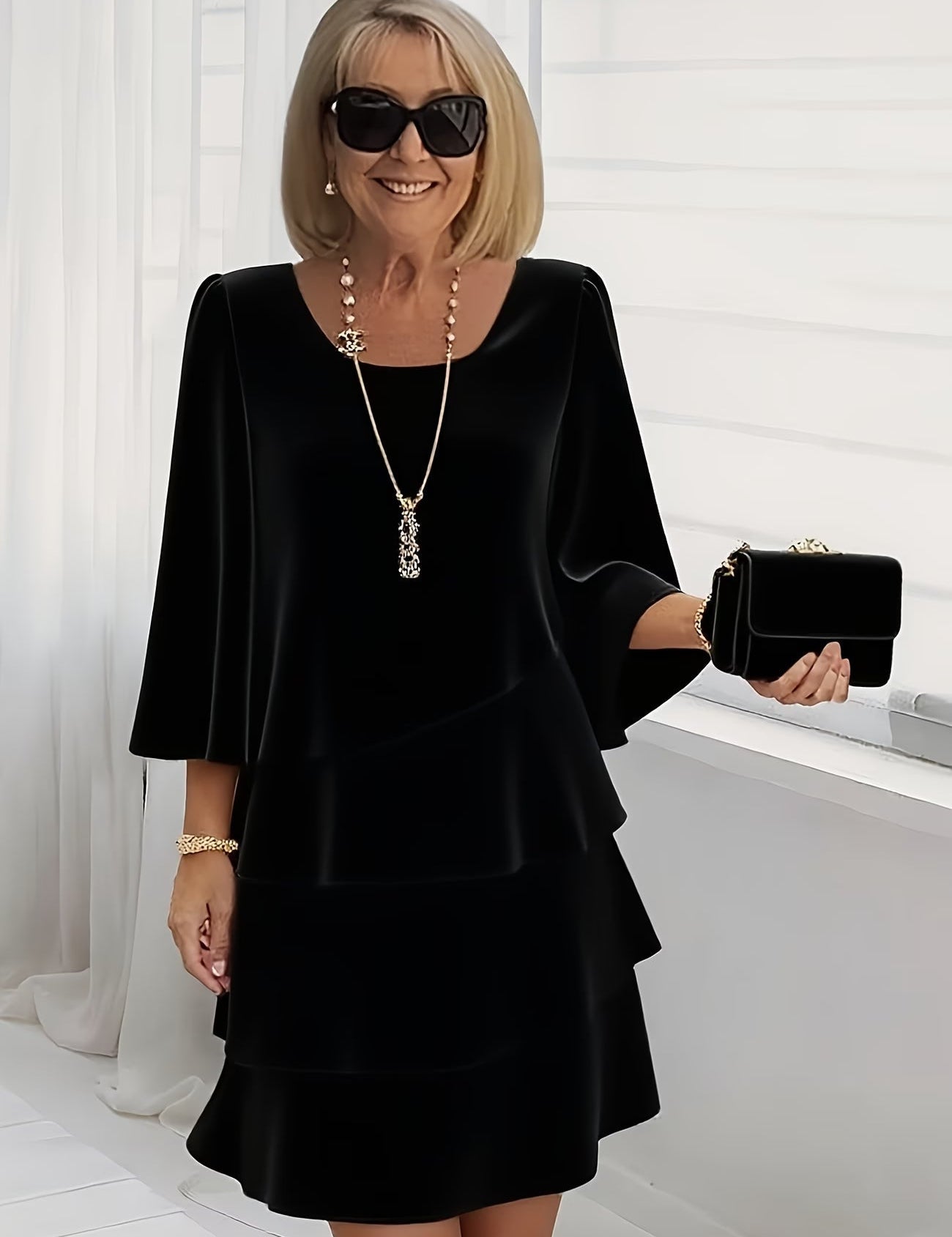 Catherine | Vestido Elegante con Volantes