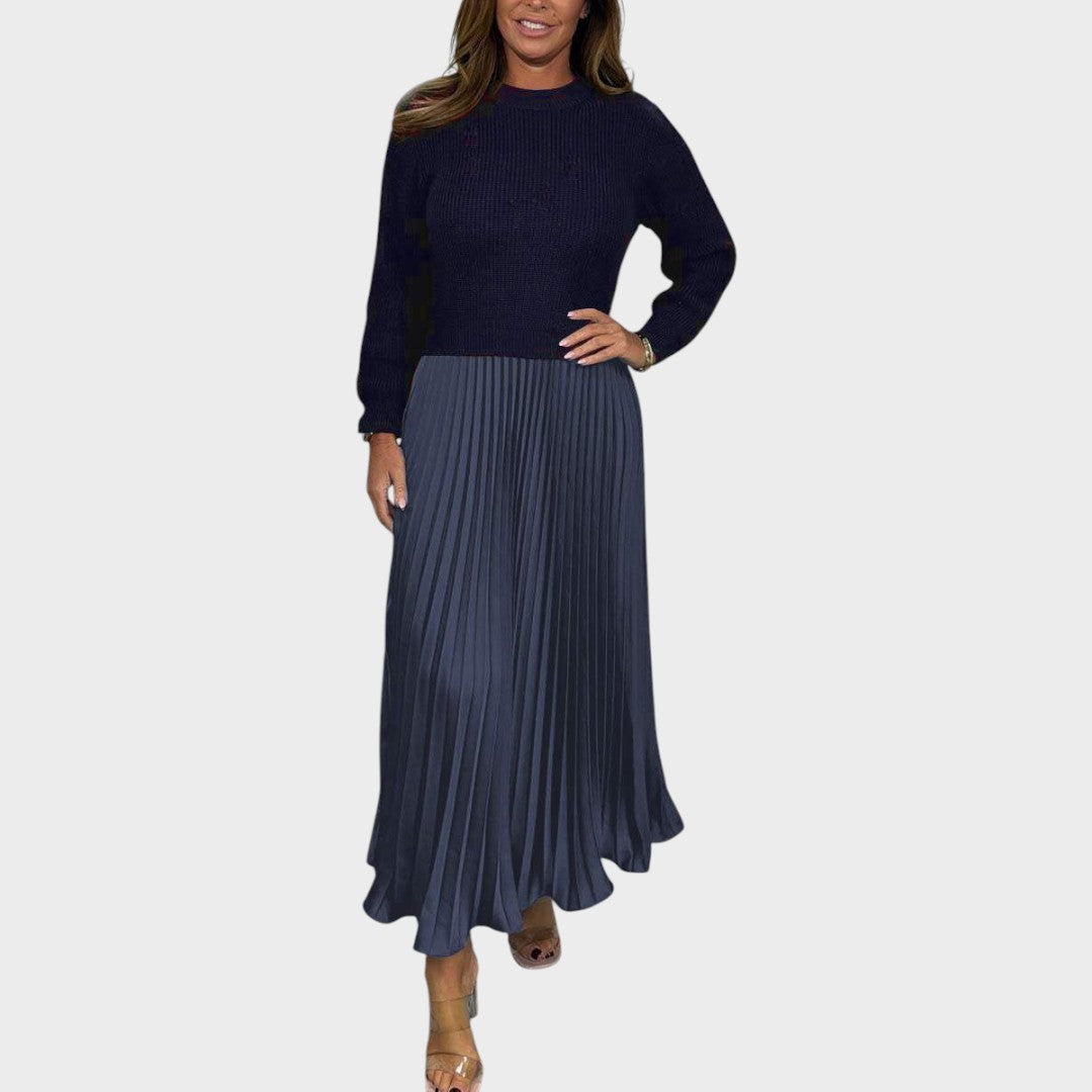 Anabela | Sweater and Pleated Skirt Set