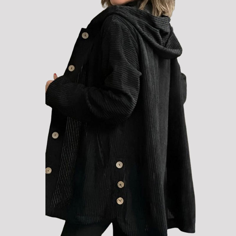 Adriana | Chaqueta casual con capucha de terciopelo para otoño