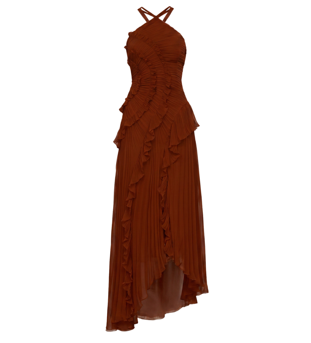 Vestido de Noche con Pliegues