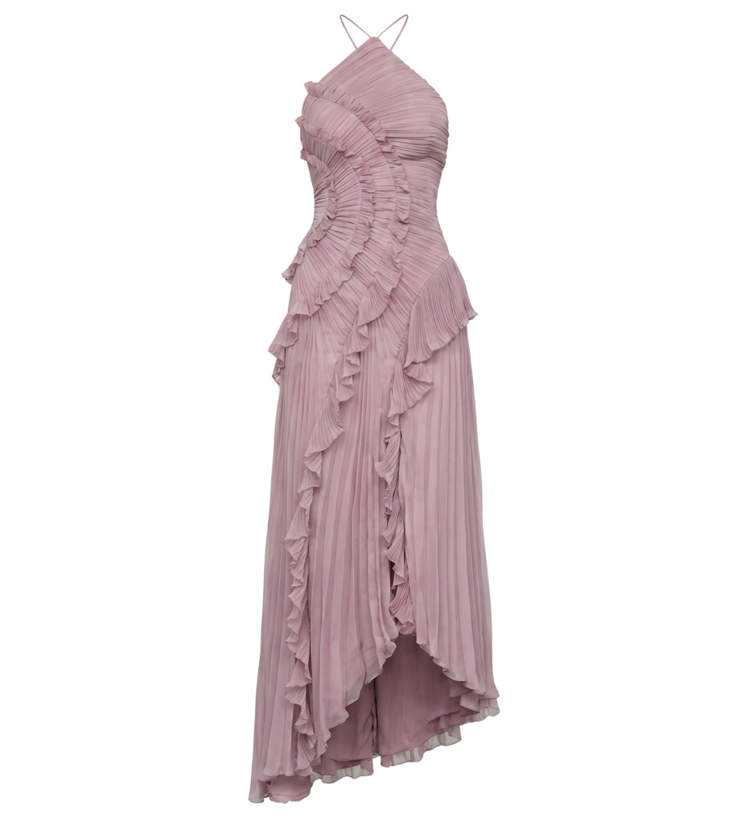 Vestido de Noche con Pliegues