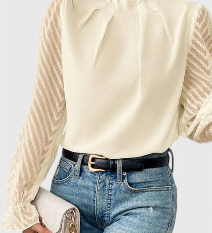 Helga Blusa de Manga Larga Náutica