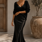 Alma | Vestido de Satén Elegante con Jersey