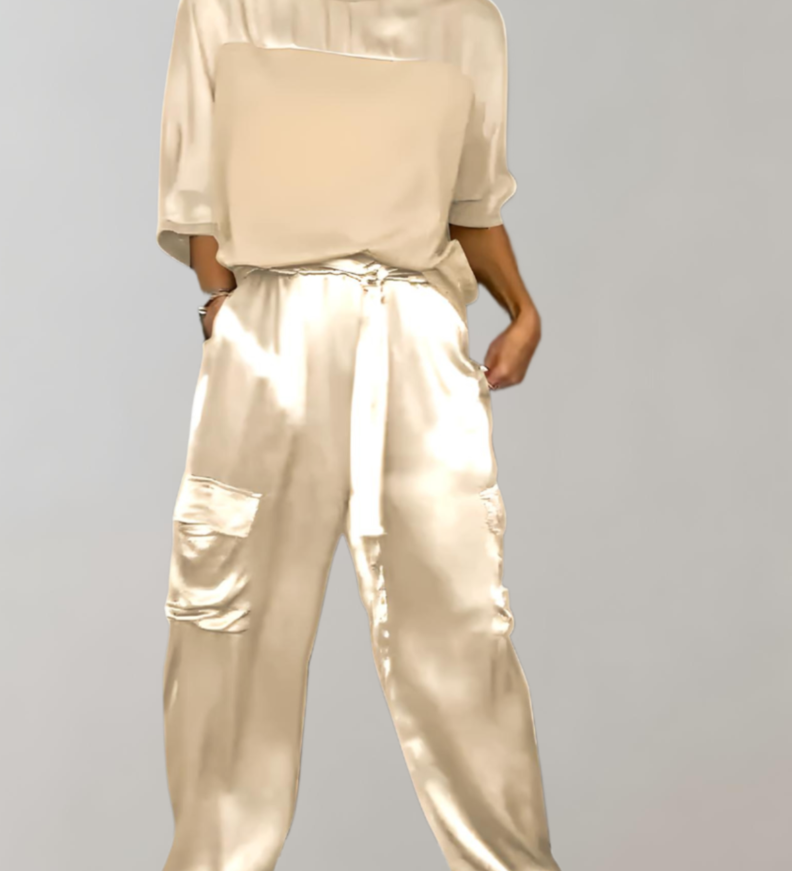 Alicia | Conjunto de lounge cargo sedoso