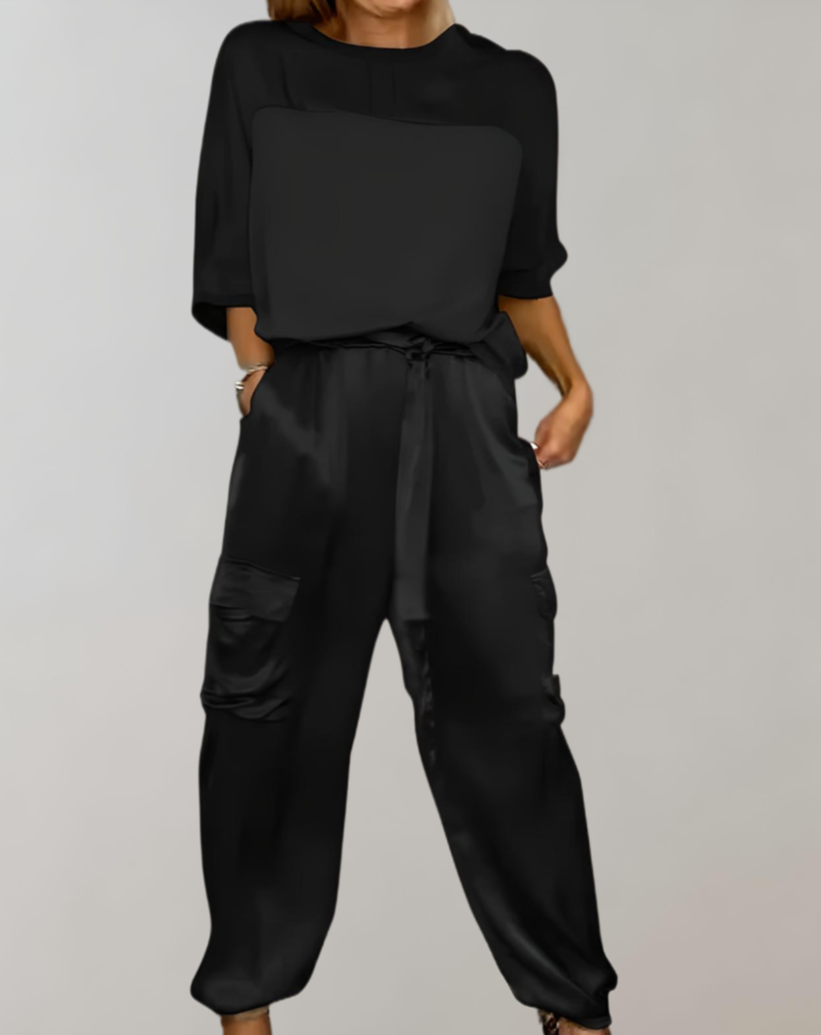 Alicia |  Conjunto de Lounge Cargo Suave como la Seda