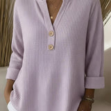 Lucinda™ | Top de Botón Henley