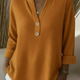 Lucinda™ | Top de Botón Henley