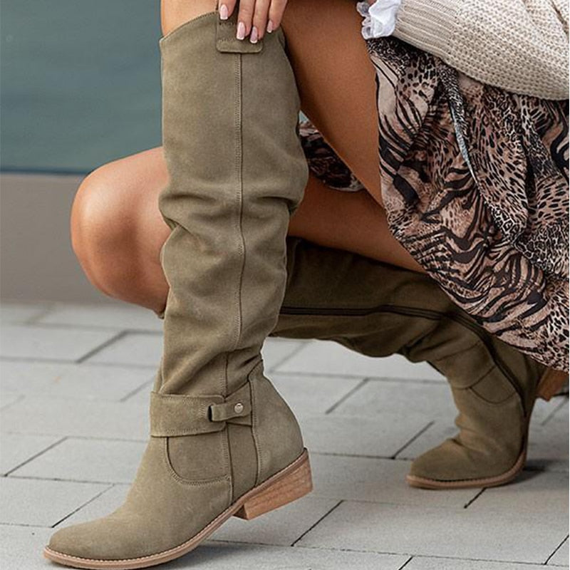 Lina - Botas de ante cómodas y cálidas para mujer