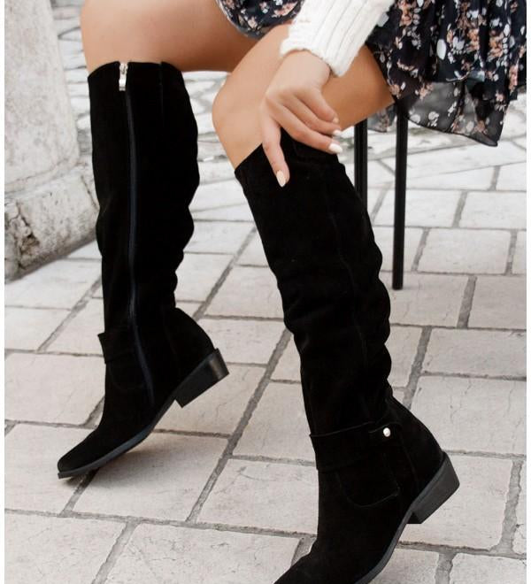 Lina - Botas de ante cómodas y cálidas para mujer