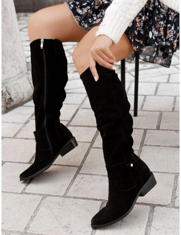 Lina - Botas de ante cómodas y cálidas para mujeres