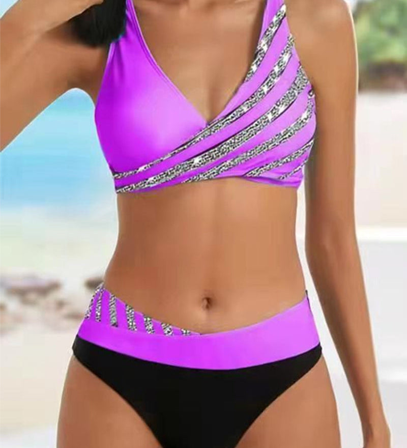 Mona - Bikini Impreso en Tonos Cálidos