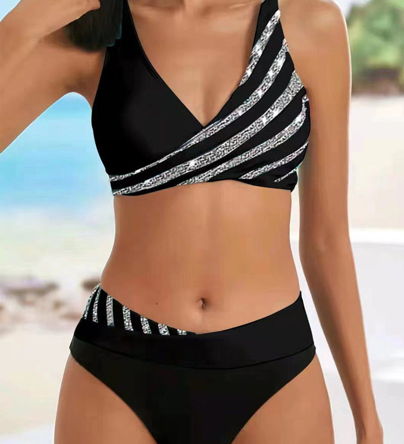 Mona - Bikini Impreso en Tonos Cálidos