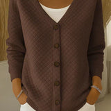 Laverne™ | Cárdigan Gequilt con Botones