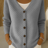 Laverne™ | Cárdigan Gequilt con Botones