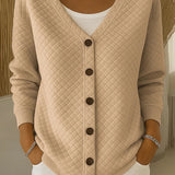 Laverne™ | Cárdigan Gequilt con Botones