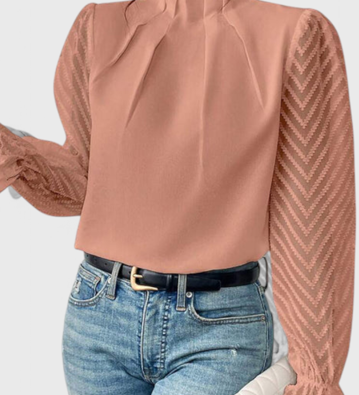 Helga Blusa de Manga Larga Náutica