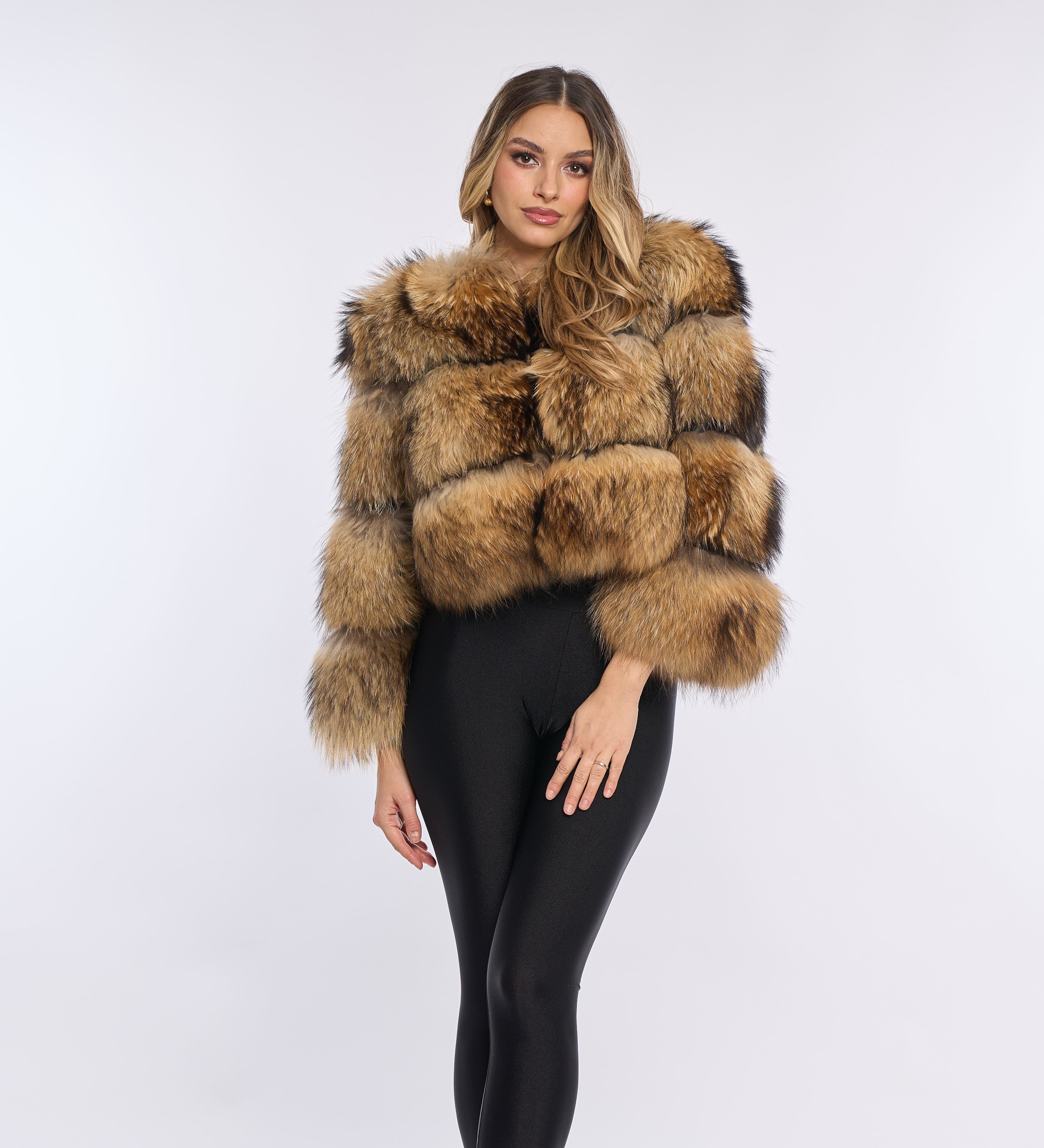 Short fur coat