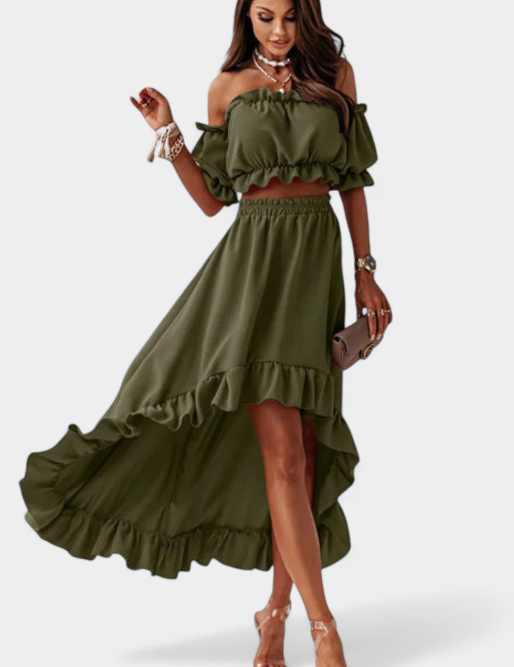 Katja | Conjunto de 2 piezas Off-Shoulder