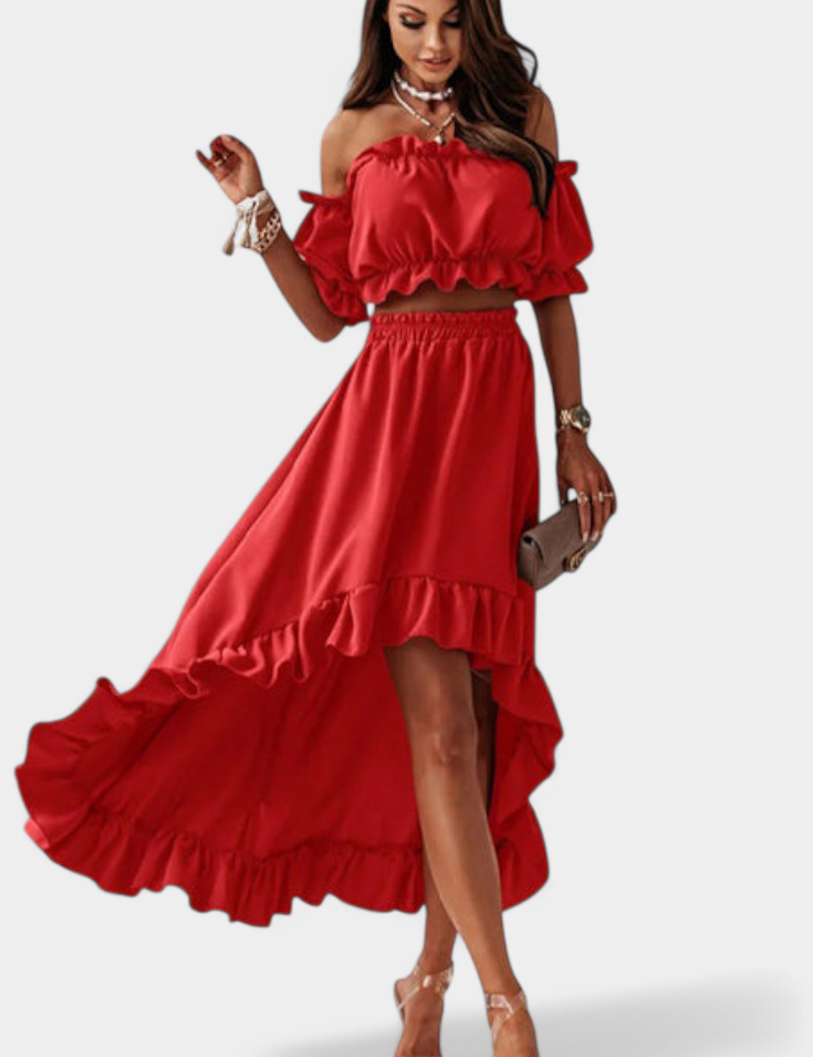 Katja | Conjunto de 2 piezas Off-Shoulder