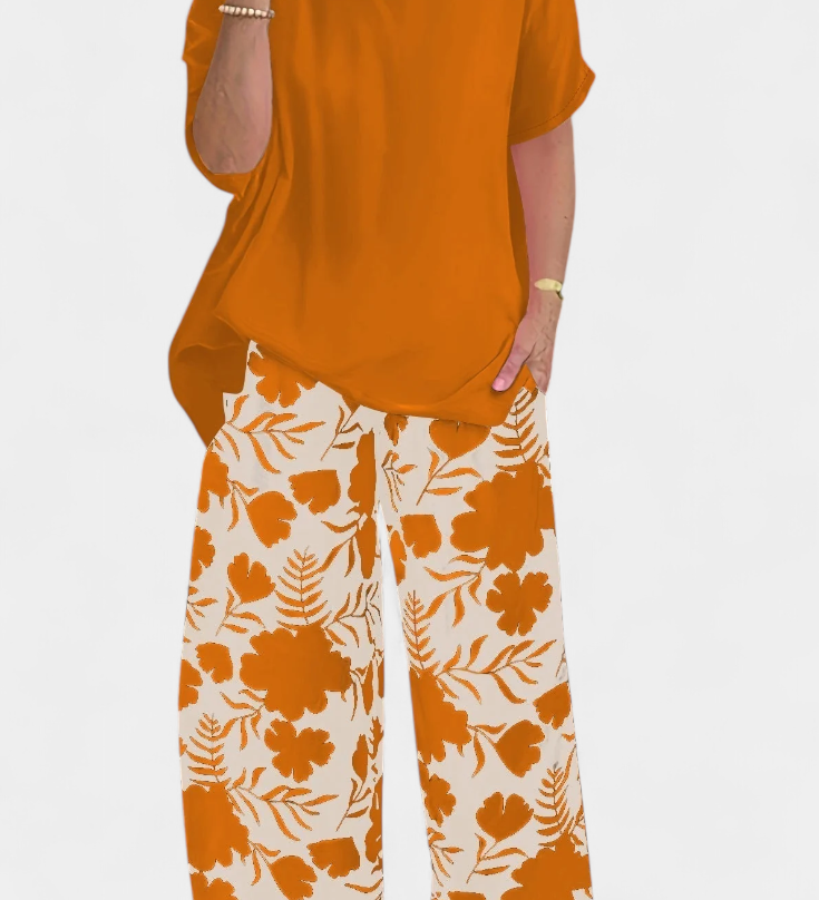 Aivy Two-Piece Floral Relaxed Set